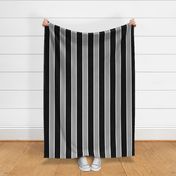 classic wide stripes 2 black white gray