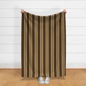 classic wide stripes 2 mahogany brown, tan, cream, large scale, minimalist, vertical