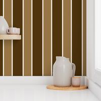 classic wide stripes 2 mahogany brown, tan, cream, large scale, minimalist, vertical