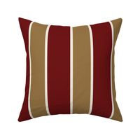 classic wide stripes 2 burgundy brown cream