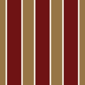 classic wide stripes 2 burgundy brown cream