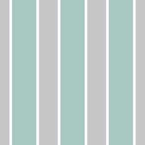 classic wide stripes 2 sea foam, sea glass, gray, white