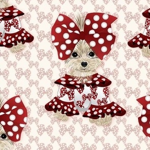 Poke A Dot  Puppy  Bows abt 6" tall