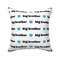 big brother fabric - blue hearts