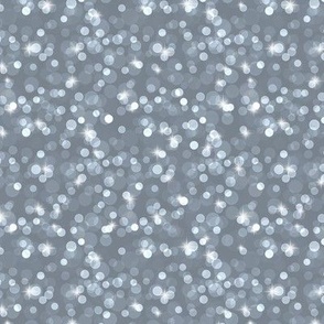 Small Sparkly Bokeh Pattern - Faded Denim Color