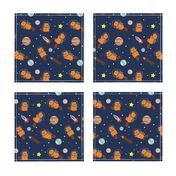 Space Beaver (Dark Blue)