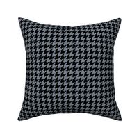 Houndstooth Pattern - Faded Denim and Black