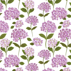 Purple Hydrangea Pattern Small