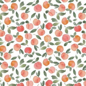 Watercolor peach pattern small