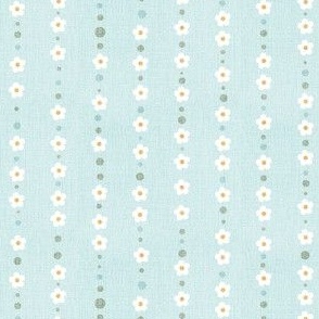 Blossom Rows | 6" | on Aqua | Charming Cherries Collection