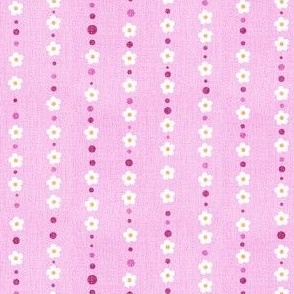 Blossom Rows | 6" | on Pink | Charming Cherries Collection 