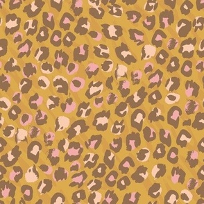 Go Wild Safari leopard print soft ochre by Jac Slade