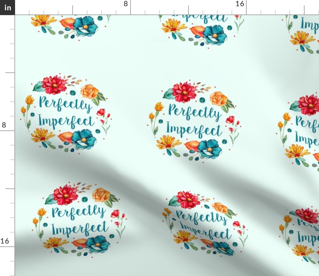 Swatch 8x8 Square Fits 6" Hoop for Embroidery or Wall Art DIY Pattern Kit Template Quilt Square Perfectly Imperfect Fall Watercolor Flowers in Bright Red Orange Turquoise