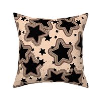 Retro Geometric Stars Grunge Boho