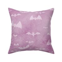 bats take flight - purple