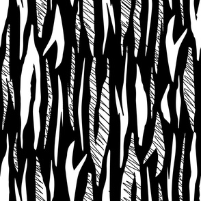 Zebra Monochrome Print