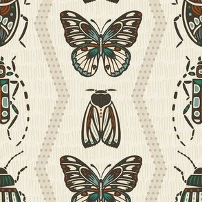 Butterflies & Beetles | Off-white