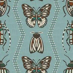 Butterflies & Beetles | Blue-Gray