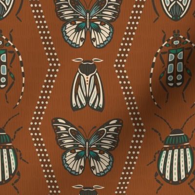 Butterflies & Beetles | Terracotta