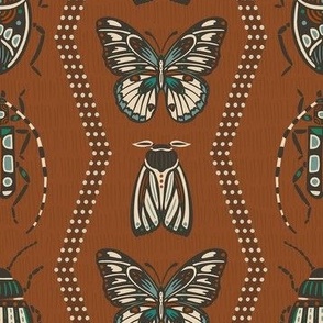 Butterflies & Beetles | Terracotta