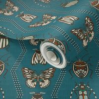 Butterflies & Beetles | Turquoise