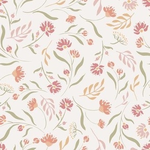 Happy summer floral repeat pattern