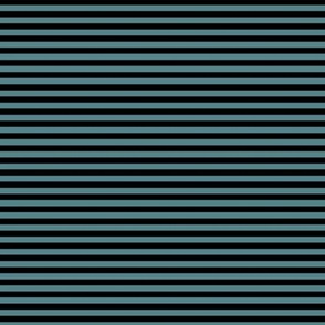 Small Horizontal Bengal Stripe Pattern - Smoky Blue and Black
