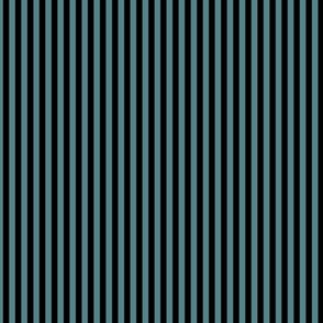 Small Vertical Bengal Stripe Pattern - Smoky Blue and Black
