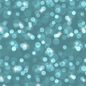 Sparkly Bokeh Pattern - Smoky Blue Color