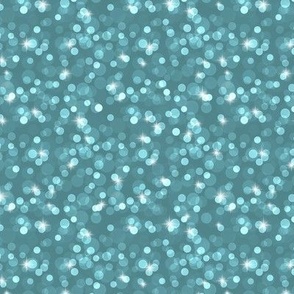 Small Sparkly Bokeh Pattern - Smoky Blue Color