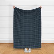 Gingham Pattern - Stormy Blue and Black