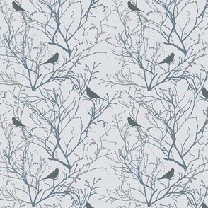 Winter Birds - Linen