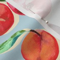 Stone fruit design-Light Blue