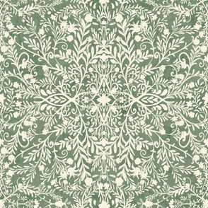 Intricate Botanical (Dark Green)