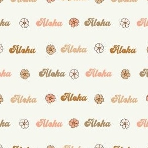 aloha fabric - boho muted cute Hawaiian fabric