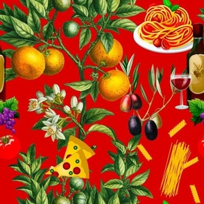 Italy,Italian,Mediterranean,food,wine,pizza,pasta pattern 