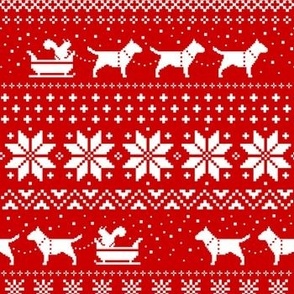 Bull Terrier Christmas Holiday