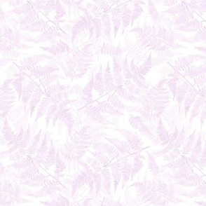 Fern Texture Pale Pink on White