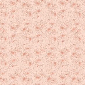 Blush Blossoms in Salmon Pink