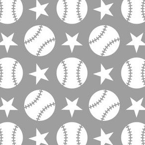Baseball Stars - Gray Small