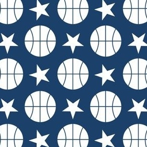 Basketball Stars - Navy Small
