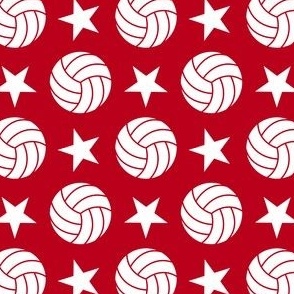 Volleyball Stars - Red Small