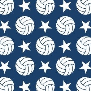 Volleyball Stars - Navy Small