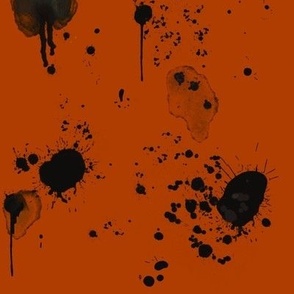 Splatters and Stains in Burnt Pumpkin