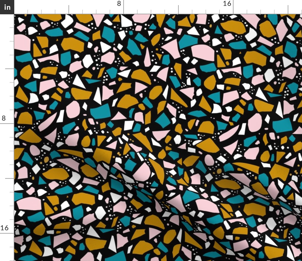 Joyful Terrazzo on Black