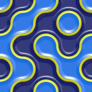 3D Blue Effect Pattern