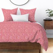 Terrazzo messy irregular spots and stains minimalist texture pink blush lilac caramel on rose