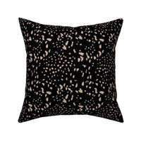 Into the wild minimalist animal print cheetah spots messy boho style texture nursery neutral black beige