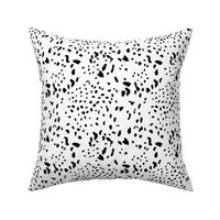 Into the wild minimalist animal print cheetah spots messy boho style texture nursery neutral black on white