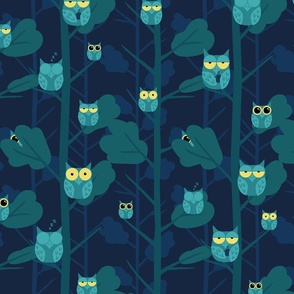 Night Owls in the Forest - Nocturnal Animals